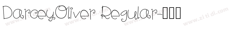 DarceyOliver Regular字体转换